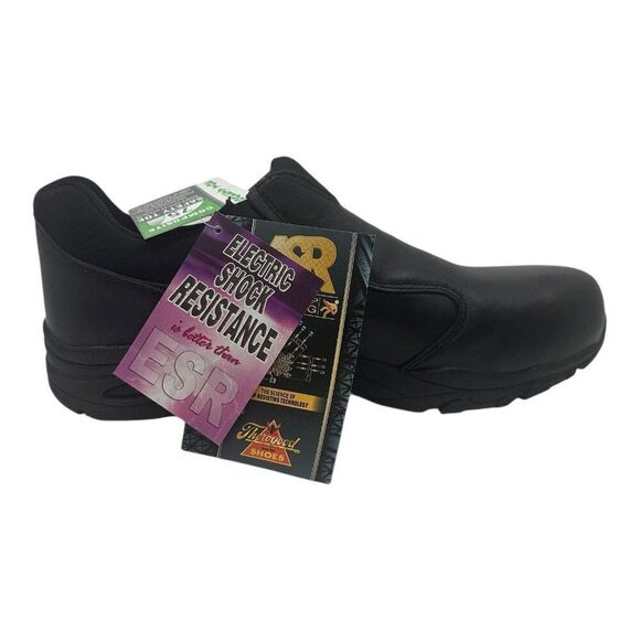 Thorogood Mens 14M ASR Slip-Resistant Black Leather Work Shoes Comfort‎ Fit New main image 11